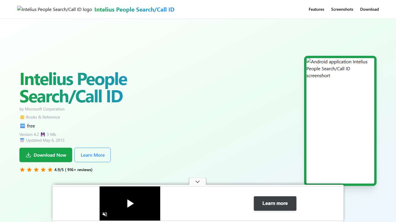 Intelius People Search/Call ID